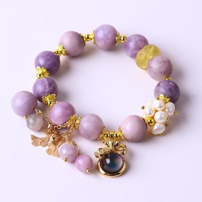 手作り 円珠 水晶 宝石 弾性 ブレスレット デラックス 魅力