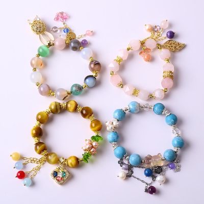 癒し力 10mm 宝石 珠状の丸いブレスレット