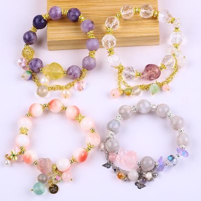 パーティー 宝石 石 ストレッチ ブレスレット ギフト プレゼント