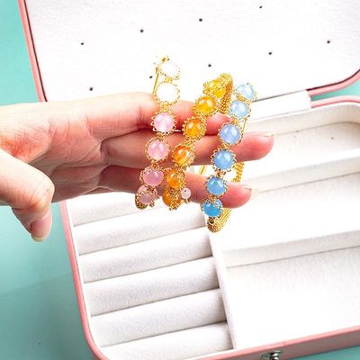 ワイヤー 巻き 癒し 丸い 数珠 宝石 ブレスレット 腕輪 宝石