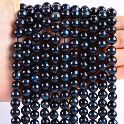 8mm インク 青い虎の目 宝石 ピンク クリスタルストーン 数珠 宝石製作