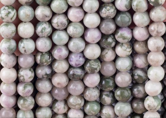幸運玉丸珠 天然結晶宝石 異なる珠のサイズ DIY 宝石制作のための松散な珠の糸