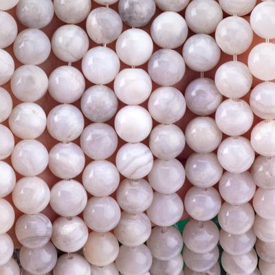 8mm ホワイト クレイジー 蕾のアゲート ローズビーズ OEM ODM DIY ハート