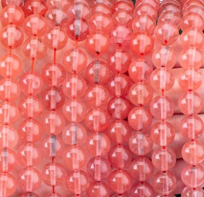 ローズチェリークォーツ ローズビーストーン 半貴重石 水瓜 赤クォーツ DIY ジュエリー製造