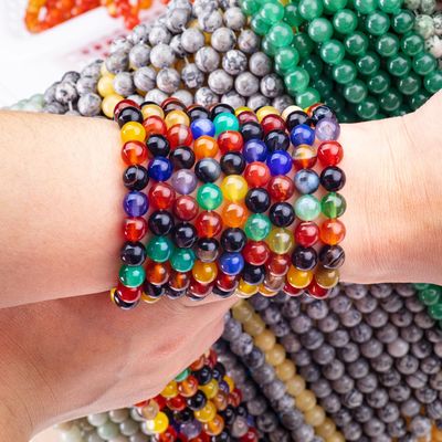 自然 の 癒し の エネルギー 宝石 製作 の ため の 花 の アゲート 珠