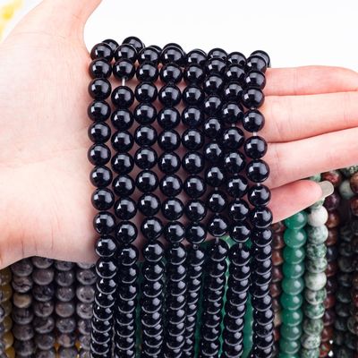 8mm ブラックオニックス宝石 数珠 治癒 水晶石 数珠 宝石製作