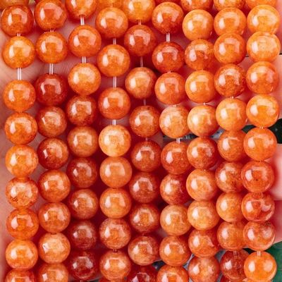 8MM クリスタルダークラー レッド アベンチュリン ヒーリング 宝石 手作り ジュエリー 用の丸い ゆるやかな 数珠