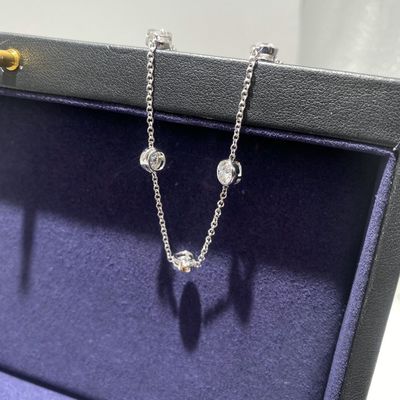 スパークリング エレバント 925 ステルリング シルバー モイサナイト ダイヤモンド ブレスレット 女性