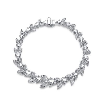 18K ゴールド 小麦耳 モイサナイト テニス ブレスレット 婚約