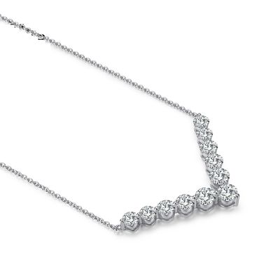 18k ゴールド モイサナイト ダイヤモンド スマイル ネックレス プレゼント用