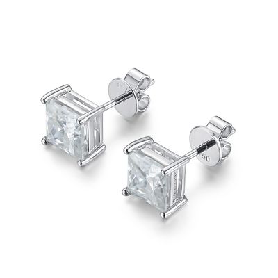 立方18K ゴールド モイサナイト ダイヤモンド スタッド イヤリング 誕生日プレゼント