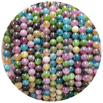 卸売 丸型 天然石 数珠 丸型 緩い 宝石 数珠 アクセサリー 8mm アクアマリン 緩い 数珠 DIY 宝石