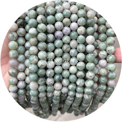 卸売 丸型 天然石 数珠 丸型 緩い 宝石 数珠 アクセサリー 8mm アクアマリン 緩い 数珠 DIY 宝石
