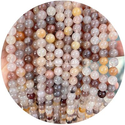 卸売 丸型 天然石 数珠 丸型 緩い 宝石 数珠 アクセサリー 8mm アクアマリン 緩い 数珠 DIY 宝石