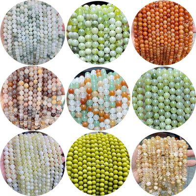 卸売 丸型 天然石 数珠 丸型 緩い 宝石 数珠 アクセサリー 8mm アクアマリン 緩い 数珠 DIY 宝石