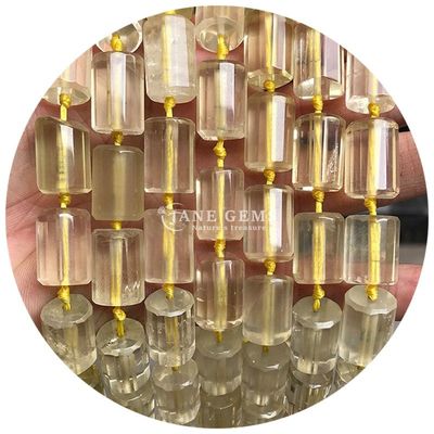 天然結晶宝石 円筒形 数珠 アガート 円筒 ローズ 数珠 アクセサリー DIY ジュエリー製造