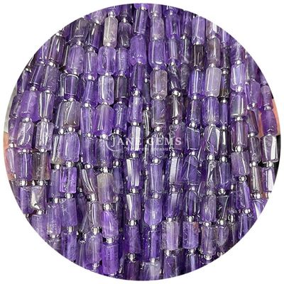 天然結晶宝石 円筒形 数珠 アガート 円筒 ローズ 数珠 アクセサリー DIY ジュエリー製造