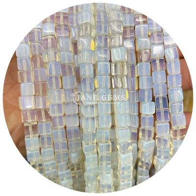 天然結晶宝石 広形形 数珠 キューブ 緩い石 数珠 アクセサリー 宝石用 キューブ 数珠 スペーサー