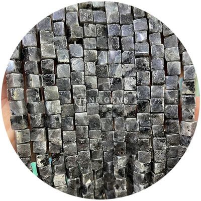 天然結晶宝石 広形形 数珠 キューブ 緩い石 数珠 アクセサリー 宝石用 キューブ 数珠 スペーサー