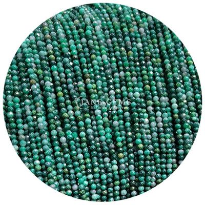 ストロベリークォーツ ピンク オパール 宝石 数珠 天然水晶 面型 丸い形 腕輪用の小さな松散な数珠