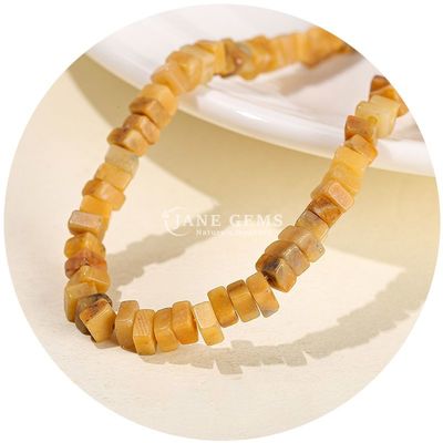 天然玉の松散珠 真白オパール松散珠 方形スライス 形状松散珠  DIY 宝石のためのスペース