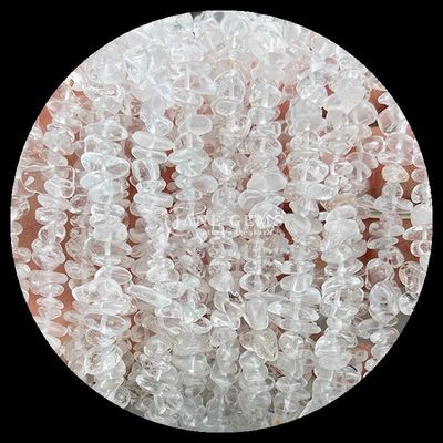 透明クォーツ アメジスト 宝石 数珠 天然結晶 不規則形 切片 砂石 松散 数珠 ストランド ブレスレット