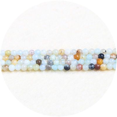 天然宝石の丸い松散珠 8MM 多彩のツーアルマリン丸い松散珠 玉石の丸い松散珠 宝石のためのスペース