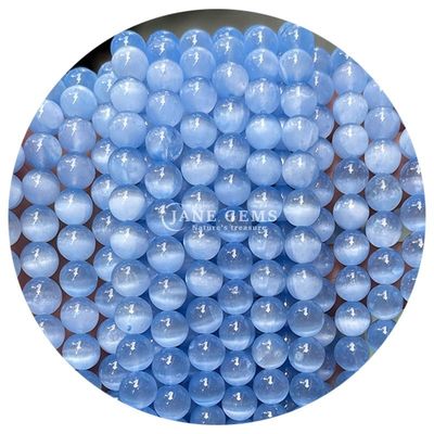 天然宝石 丸型松散珠 8mm 青いジプス 丸型松散珠 ヘマタイト珠 宝石製造用スペース