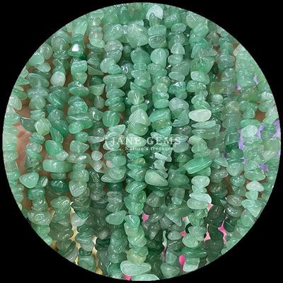 緑色アヴェンチュリン宝石 数珠 天然結晶 不規則形 切片 砂石 松散 数珠 ストランド ブレスレット