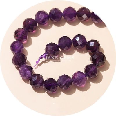 卸売 本物の天然宝石 松散珠 面の水晶 松散珠 ローズ クォーツ 石珠 工芸用