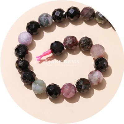 卸売 本物の天然宝石 松散珠 面の水晶 松散珠 ローズ クォーツ 石珠 工芸用