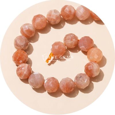 卸売 本物の天然宝石 松散珠 面の水晶 松散珠 ローズ クォーツ 石珠 工芸用