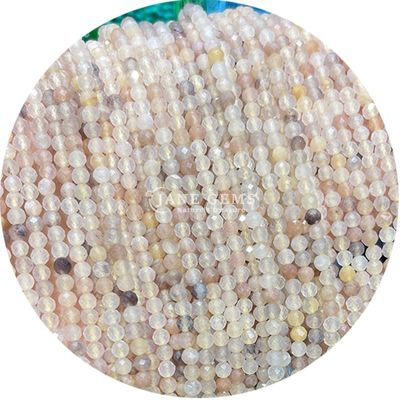 卸売 半貴重宝石 面珠 面珠 松散 石珠 アクセサリー ジュエリー用 ローズ クォーツ 珠 隔離器