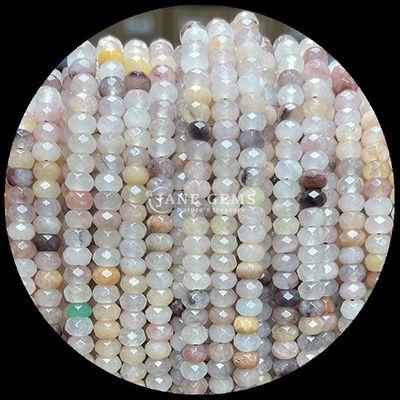 フロライト カーネリアン 天然宝石 数珠 面形 アバカス 形 緩い 数珠 糸 癒しのエネルギーとDIY 宝石