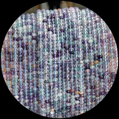 フロライト カーネリアン 天然宝石 数珠 面形 アバカス 形 緩い 数珠 糸 癒しのエネルギーとDIY 宝石