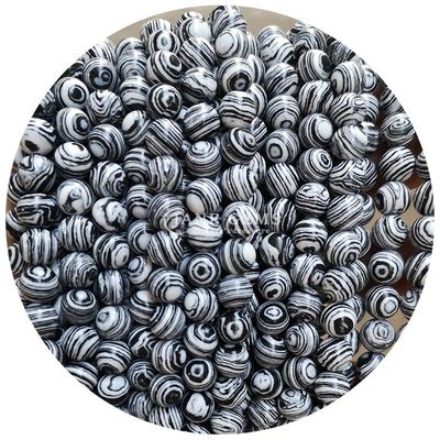 マラキット 数珠 模倣 マラキット 石 数珠 丸 石 数珠 DIY 宝石