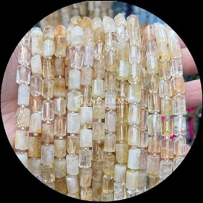宝石 数珠 天然 結晶 ストロベリー クォーツ 宝石 面型 円筒形 柔らかい 数珠 宝石 製作 糸