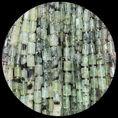 宝石 数珠 天然 水晶 プレニート 宝石 面型 円筒形 石珠 石珠 石珠 石珠 石珠 石珠 石珠 石珠 石珠 石珠
