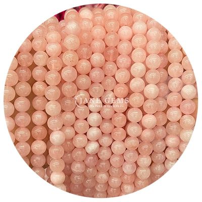 天然石 虹 ピンク 新疆 石灰 宝石 製作 手作り ブレスレット ネックレス