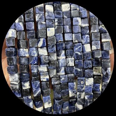 DIY 宝石と結晶 癒し 天然 ラブラドライト 青い点 松散な 数珠 糸 異なるサイズ