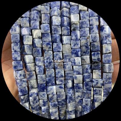 DIY 宝石と結晶 癒し 天然 ラブラドライト 青い点 松散な 数珠 糸 異なるサイズ