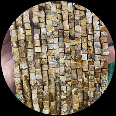 インドアゲート ブルー・ドット・ビーズ クリスタルヒーリングとDIYジュエリー制作
