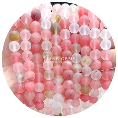 磨いた丸型珠 DIY 装飾 半成品 磨いた石 数珠