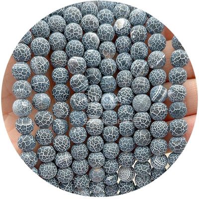 フロースト ヘリング マット 丸い 数珠 半完成品 DIY ギフト 手作り 宝石