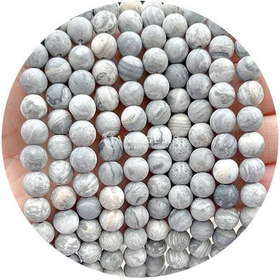 フロースト ヘリング マット 丸い 数珠 半完成品 DIY ギフト 手作り 宝石