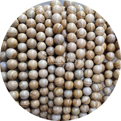 本物の天然の丸い ゆったりとした 宝石の玉石の玉石 宝石製作のための糸