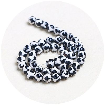 アガート 丸い形 石 ブラウン フットボール Dzi 数珠 宝石 工芸品 製作