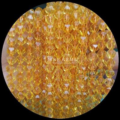 鮮やかな多彩の天然宝石の珠 水瓜 石英 水素 松散な糸珠 DIY 宝石