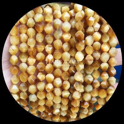 多色 癒しのエネルギー 繊細な石の珠 青い虎の目 宝石製作