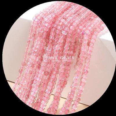 多色 天然 ミニ キューブ スクウェア 宝石 数珠 ローズ クォーツ アパタイト DIY 腕輪 ネックレス イヤリング 宝石 製作